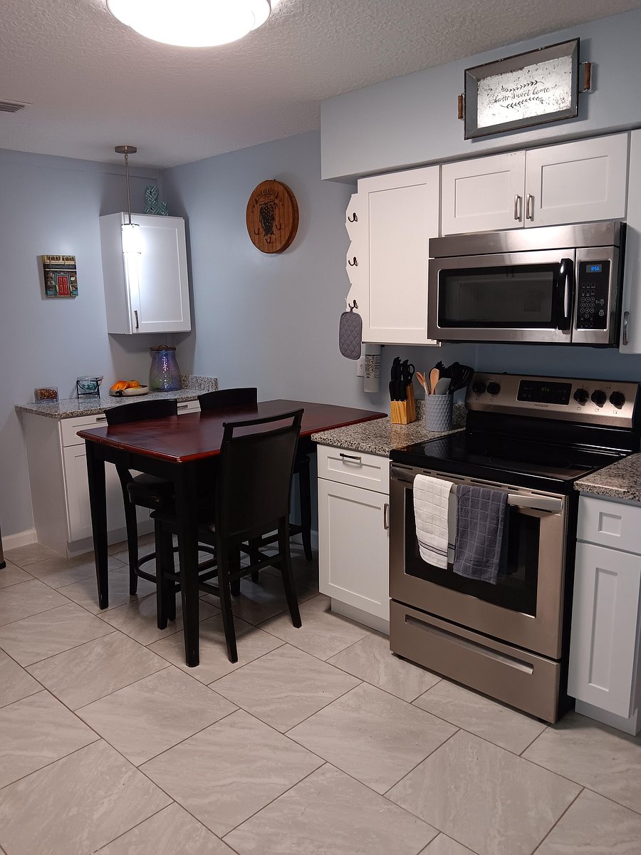 Updated Stainless Steel Stove & Microwave