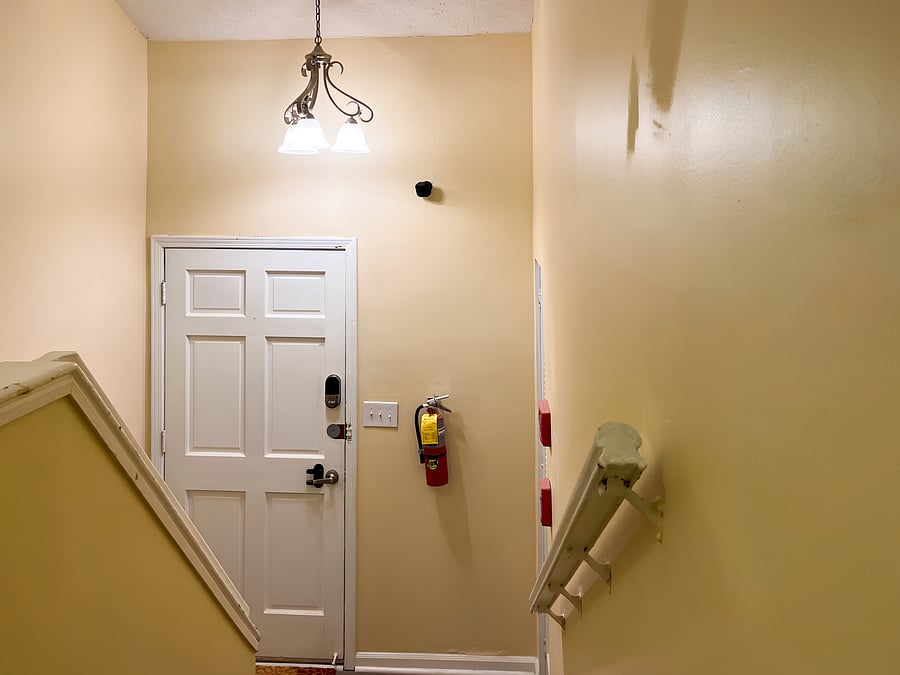 Stairs from Front door to Kitchen