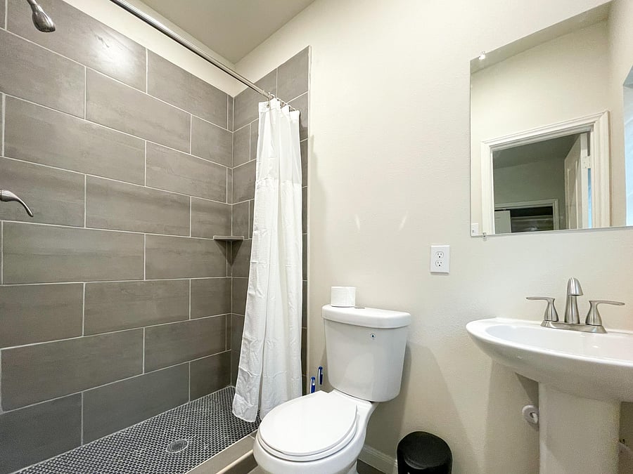 Separate showers for each PadSplit tenant.