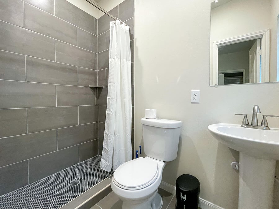 No sharing required, your own bathroom.