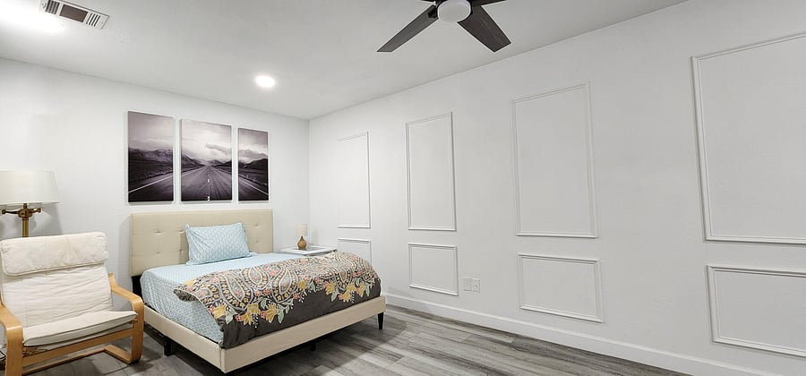 Newly Built Modern Room w/ Ceiling Lights