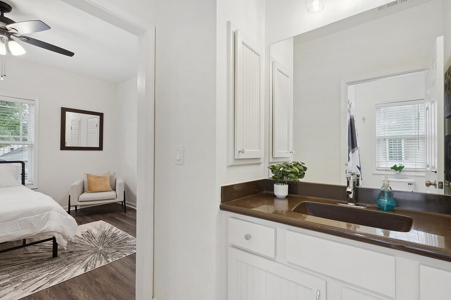 Spacious Private Vanity with Plenty of Storage