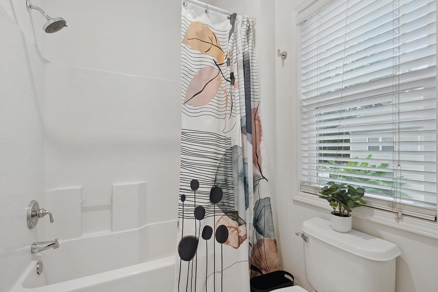 Another picture of one of the Jack & Jill toilet & shower facilities shared only among a total of 2 bedrooms