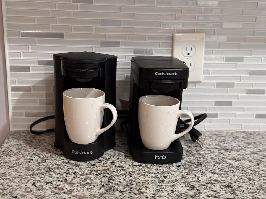 Community coffee machines and cups