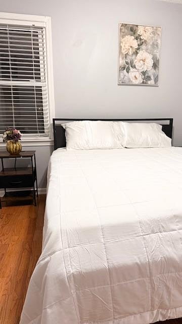 On the Main floor, Room 1 comes with Queen Bed with 2 nightstands comfortably with outlets and dresser