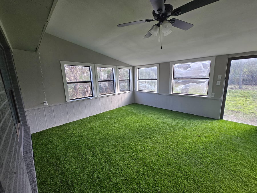 Enclosed porch/common area