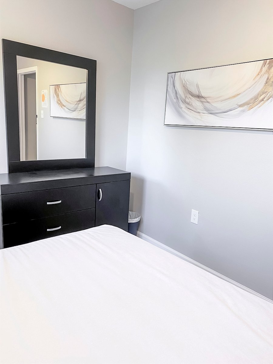 Bedroom 3 Large Dresser, Mirror and Wall Art