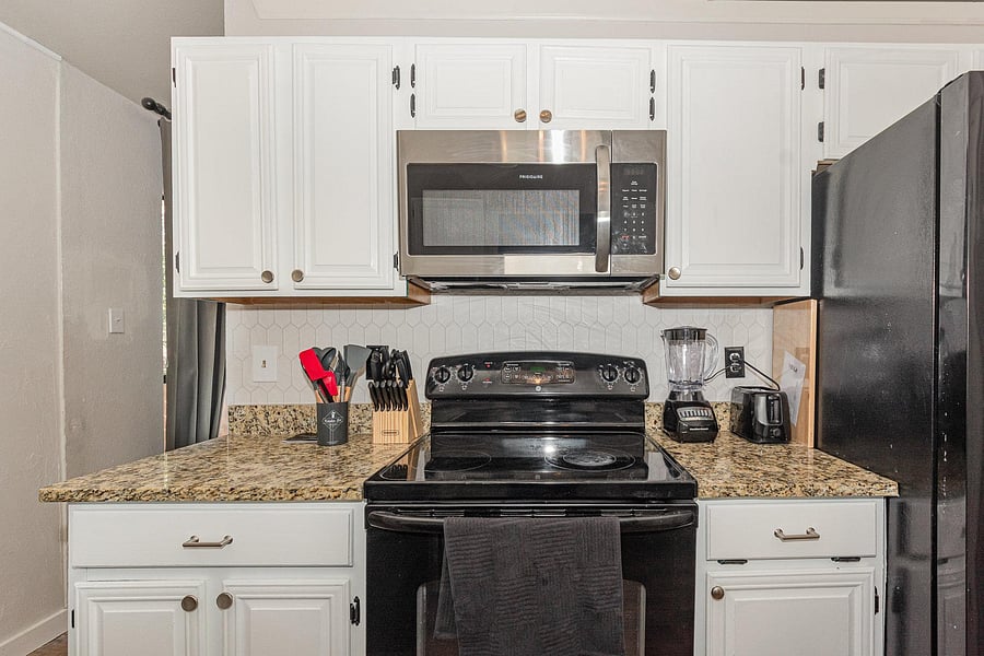 Fully stocked kitchen