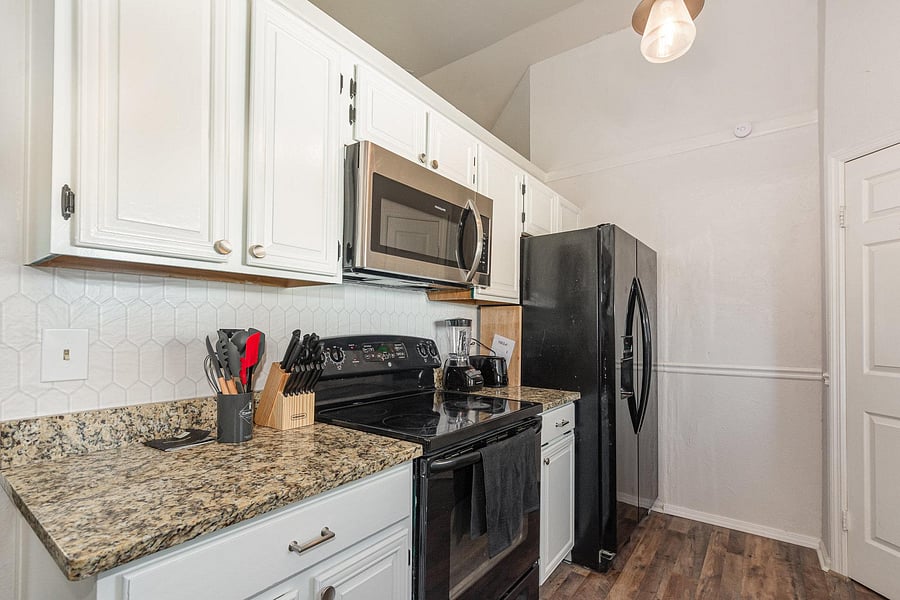Fully stocked kitchen