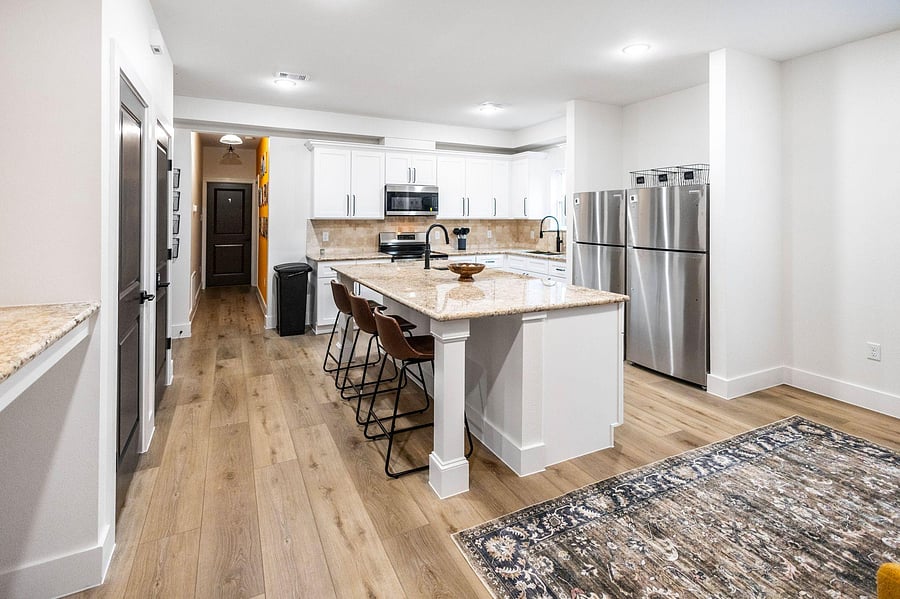 View of Kitchen from Living Room