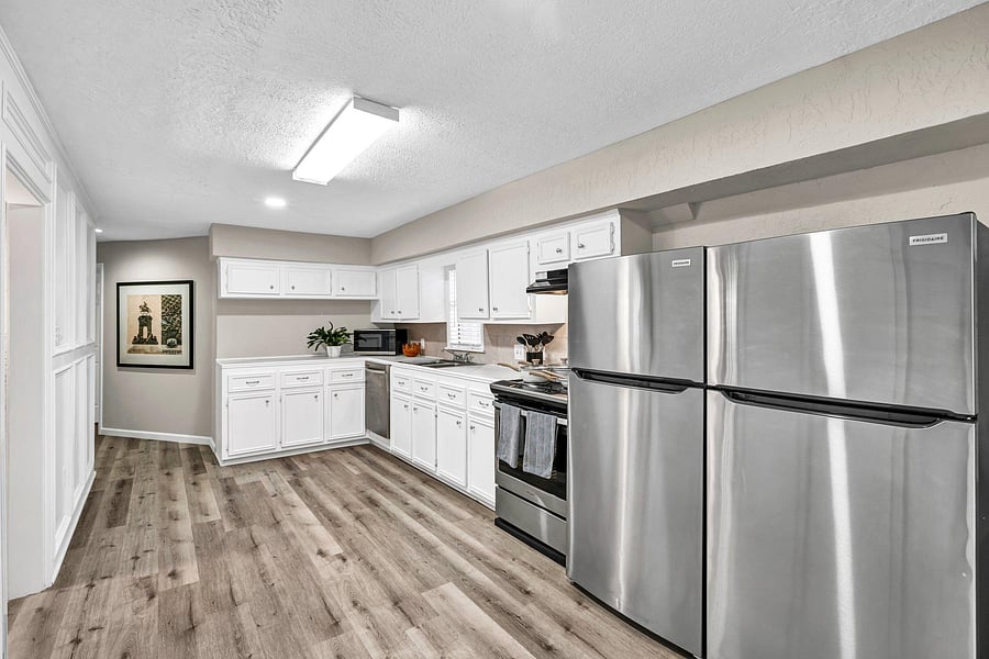 All stainless steel appliances - includes 2 fridges