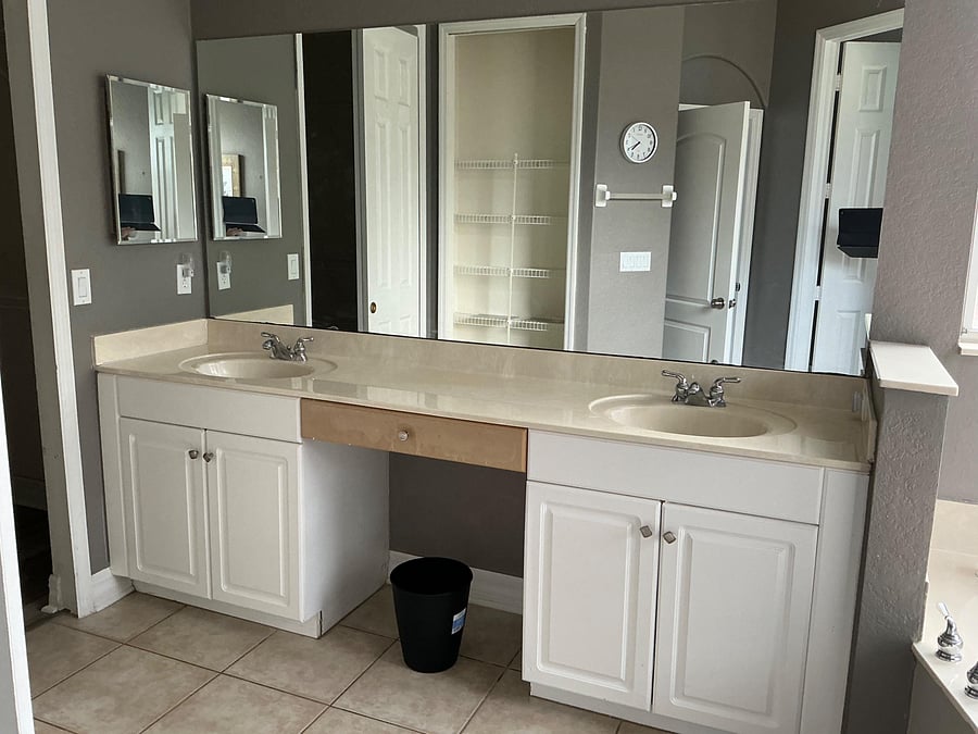 Large 2 sink vanity