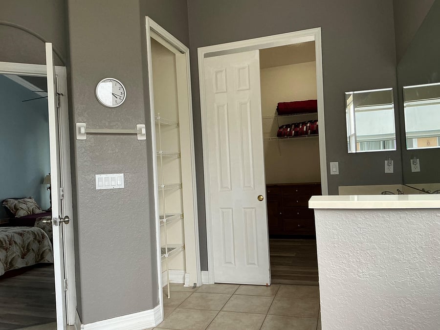 Closet and extra storage space