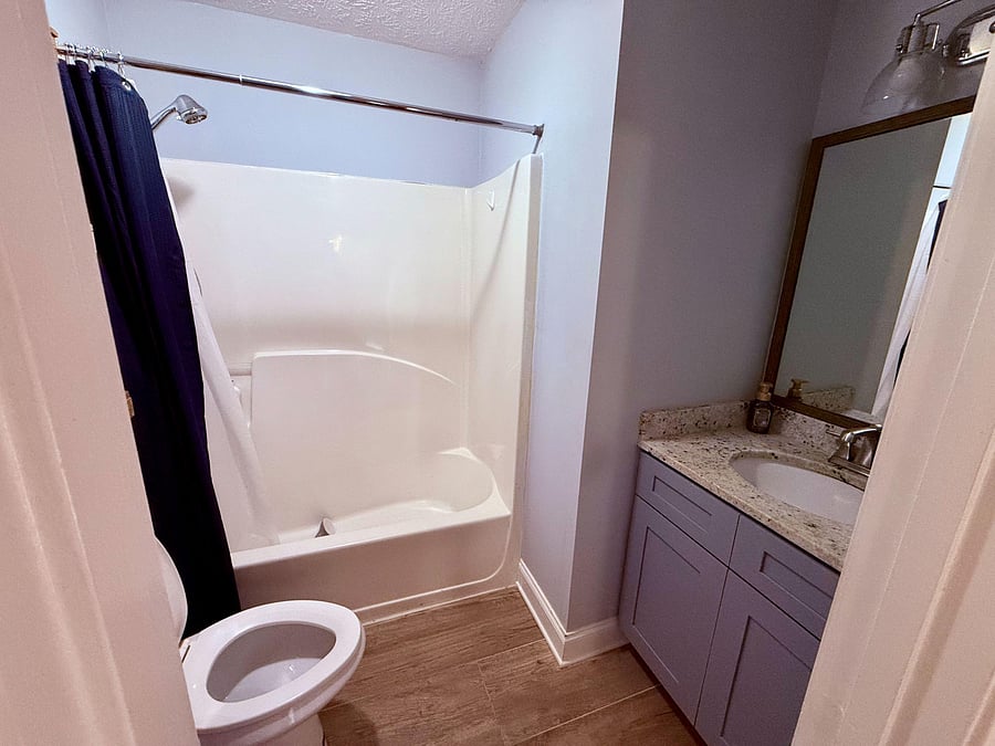 Clean shared bathroom