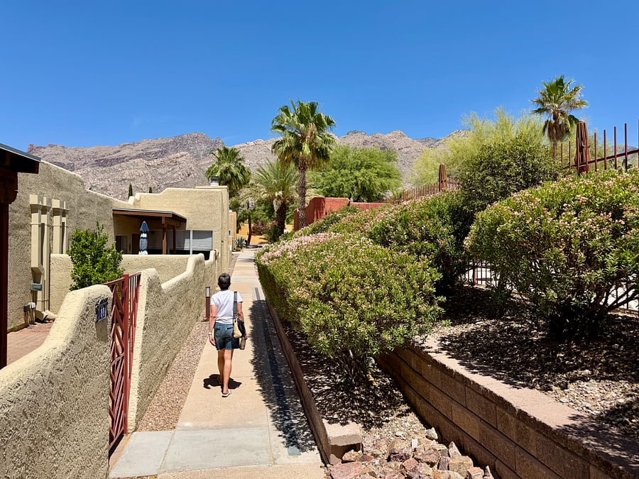 Walk from the pool