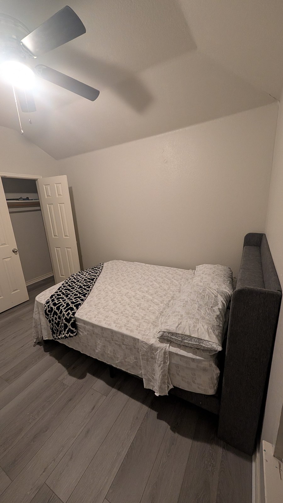 New bed and flooring