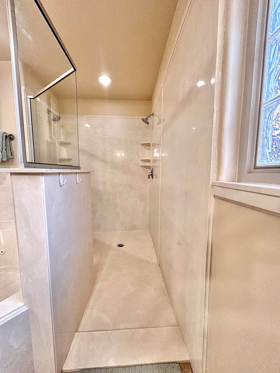 Dual Shower Heads in Primary Bath