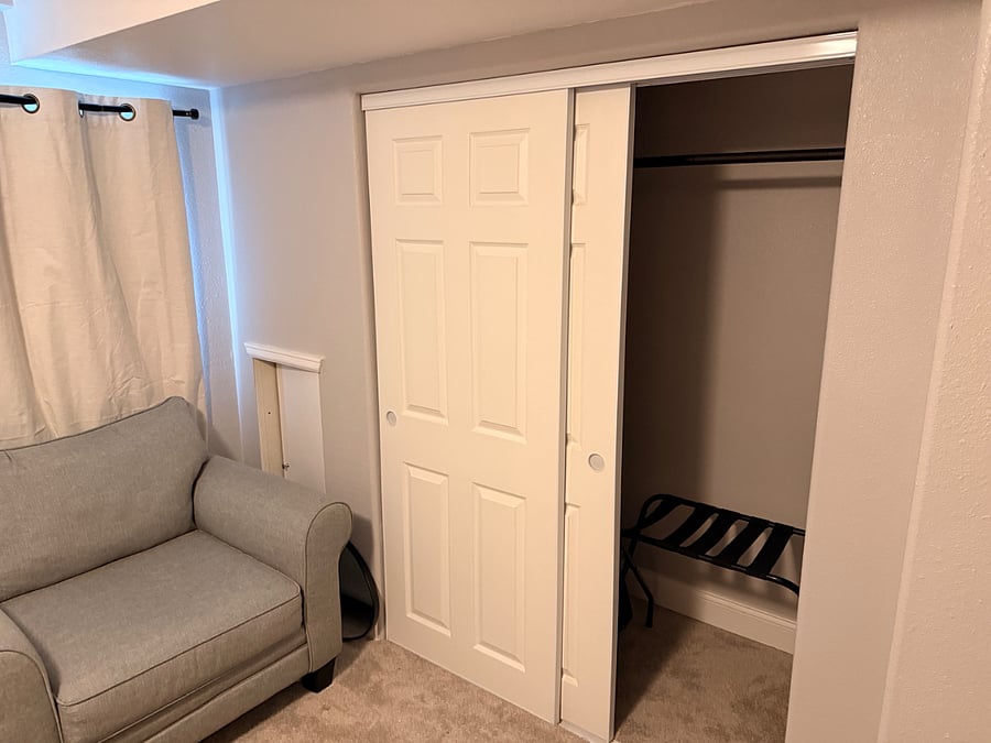 Basement King Closet