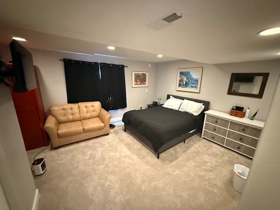 Basement Queen from door