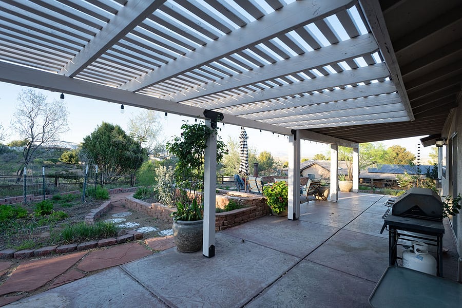 culinary herb garden & gas BBQ