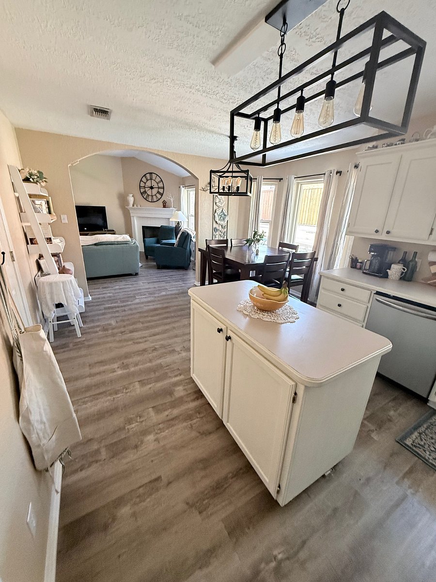 Kitchen and living view from Garage Entrance.