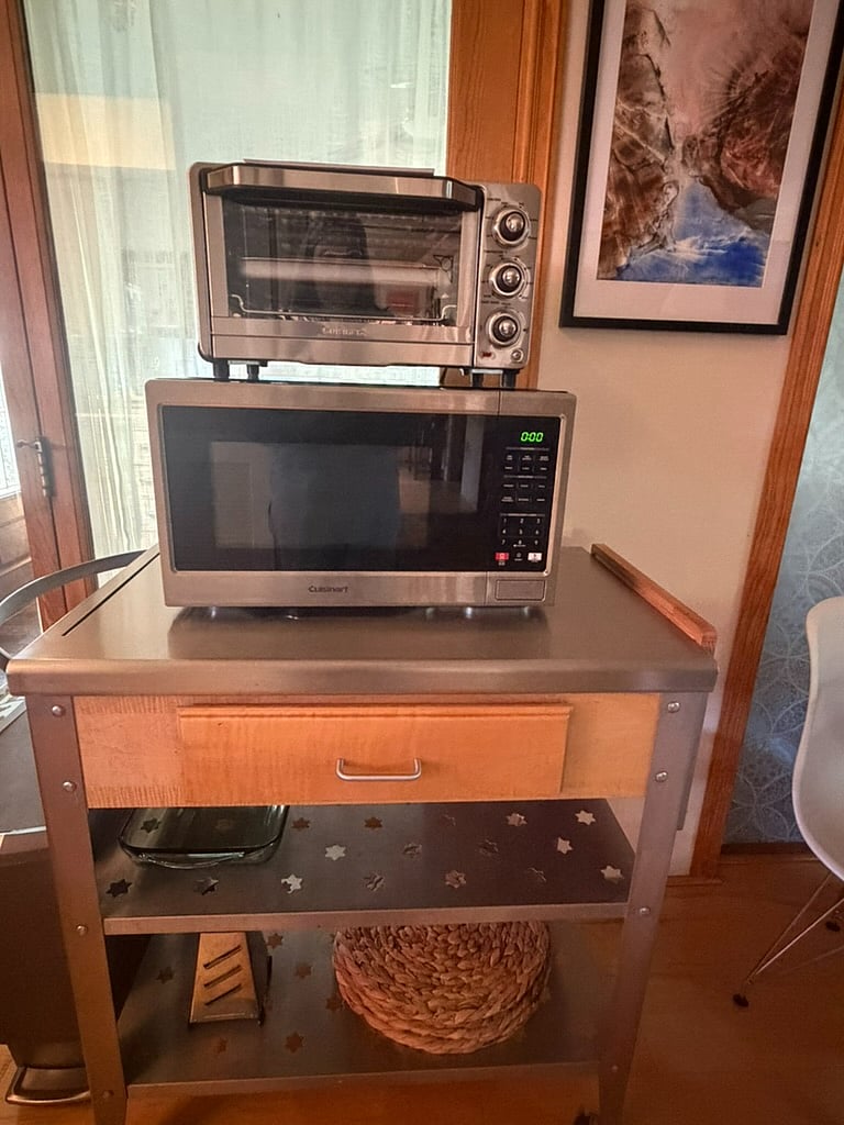 Spice Cart, Microwave with introverter technology and Toaster Oven