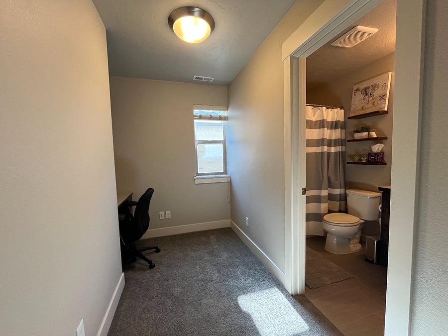 extra office space at top of stairs