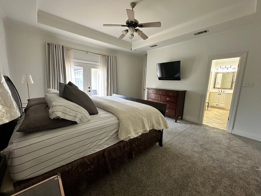 Spacious Master Bedroom with King sized bed