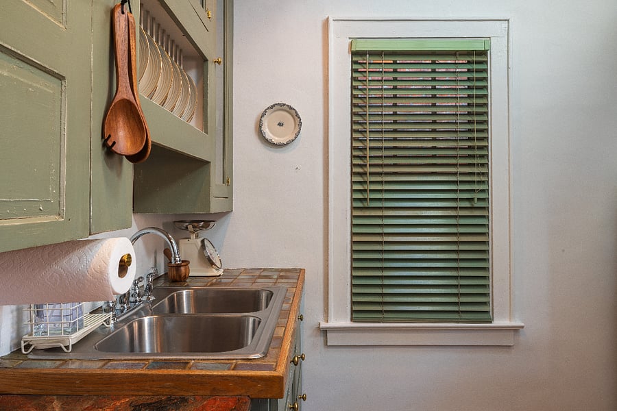 The large, well stocked kitchen makes meals and clean up easy