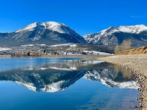 View of Buffalo Mountain from Lake Dillon