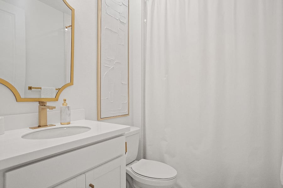 Hallway bathroom