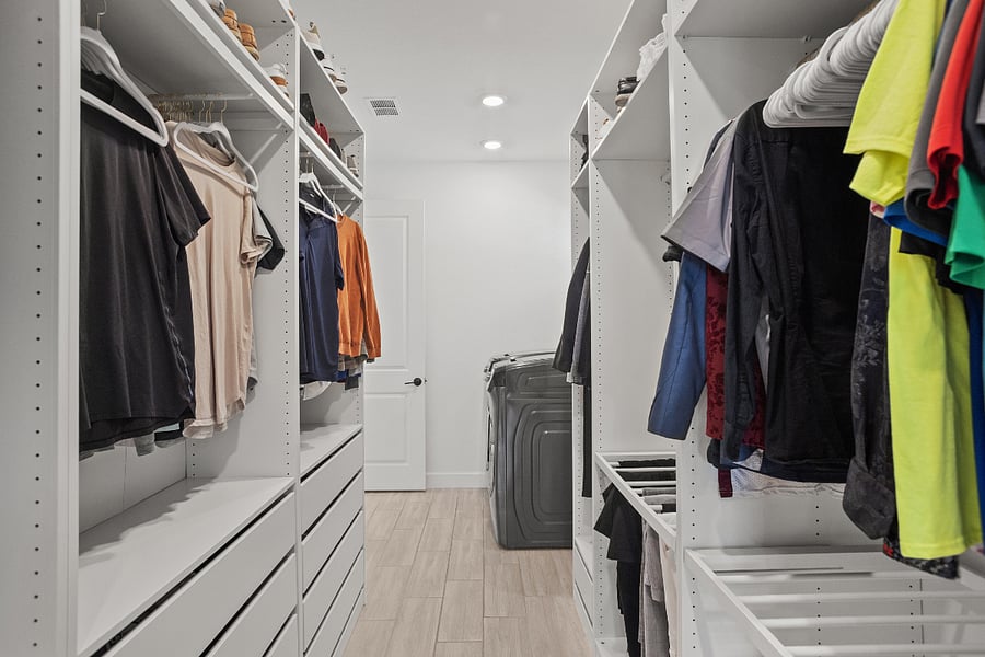 Primary closet