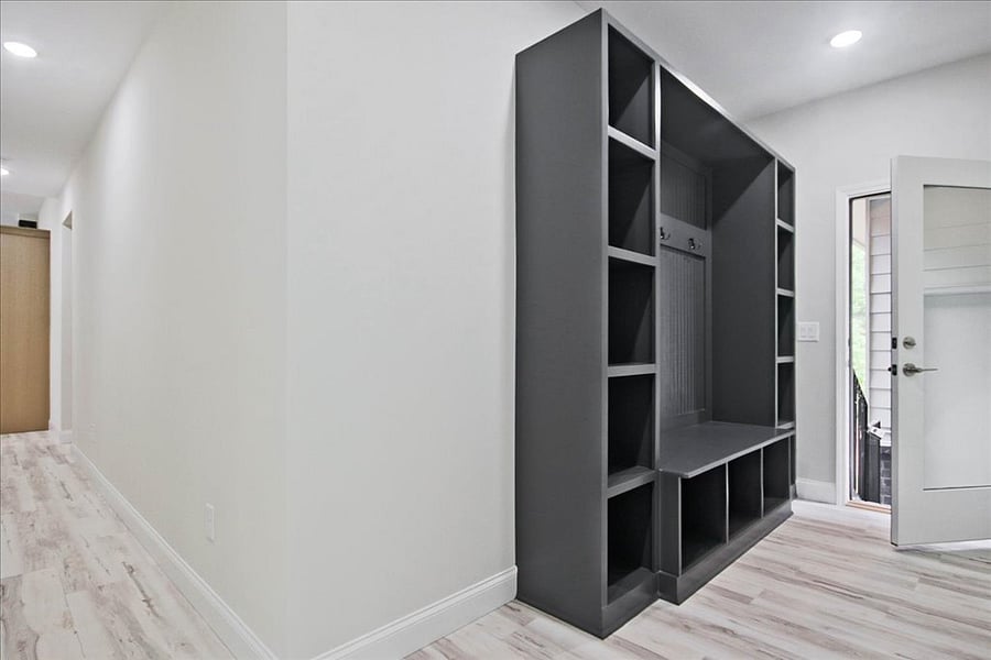 Mudroom and side entrance