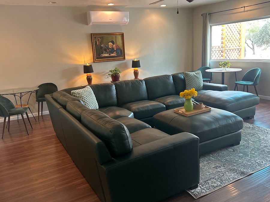Cozy, well-appointed sectional seating designed for comfort and relaxation