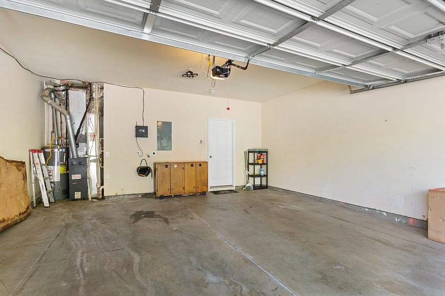 Spacious 2 car garage