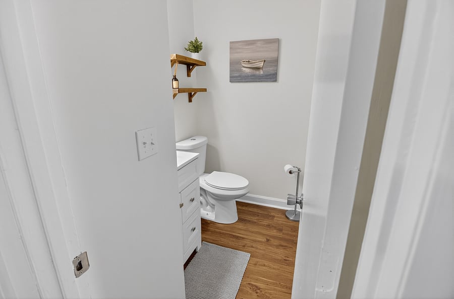 Half-bath on first floor
