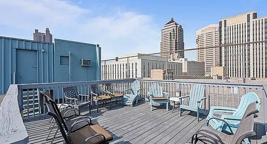 Rooftop patio