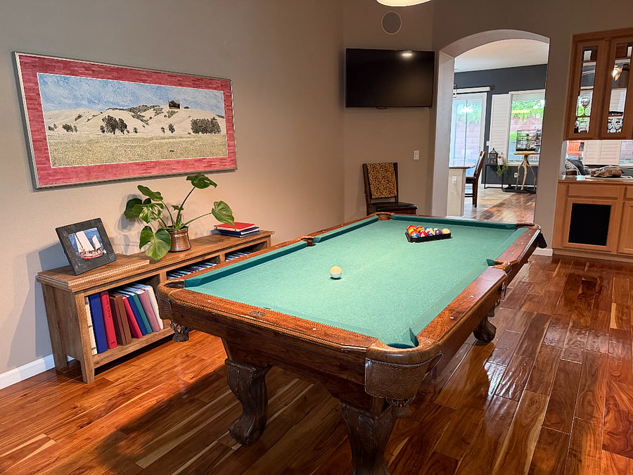 Relieve stress by playing pool!