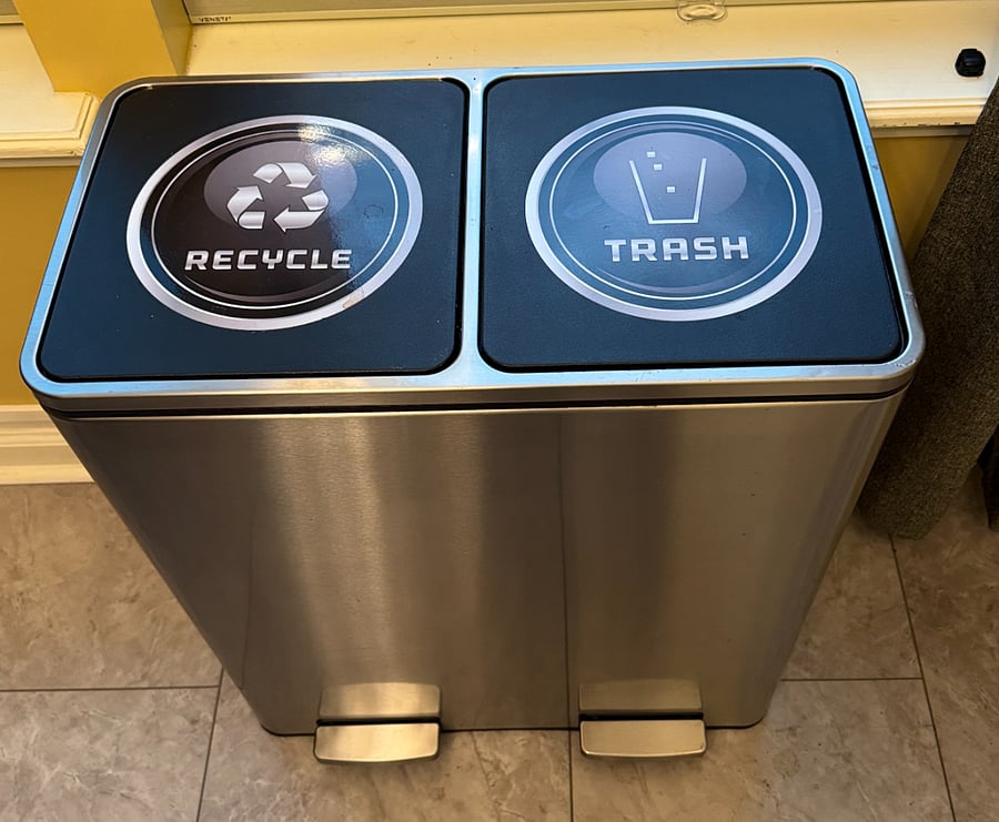 We recycle.