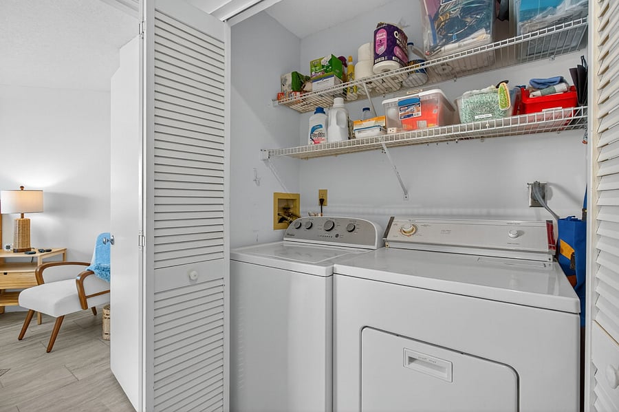 Laundry closet