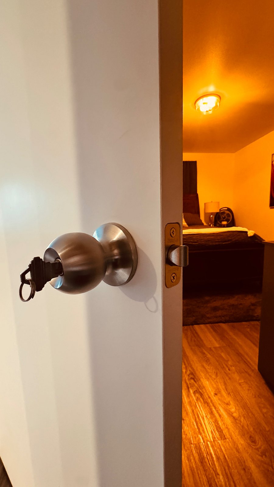 Locking Suite Entrance with Key