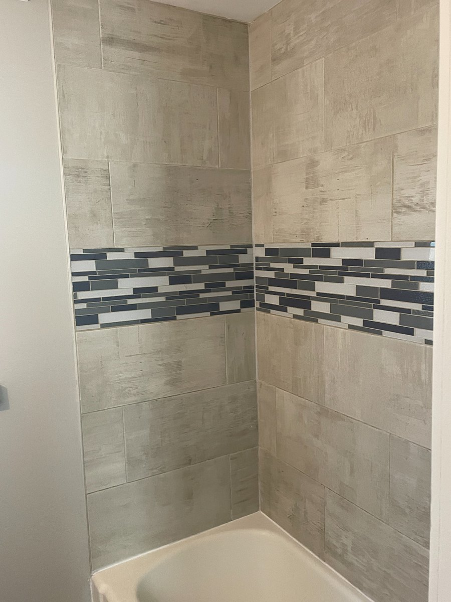 Tiled shower