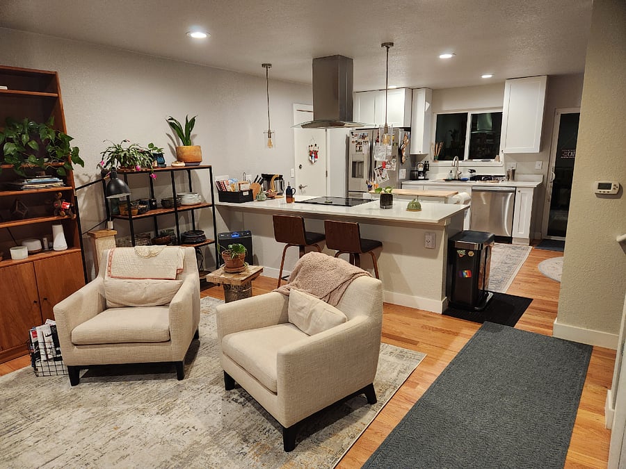 Front Living Room and Kitchen