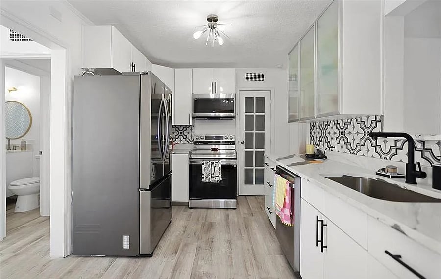 Kitchen with pantry for storage