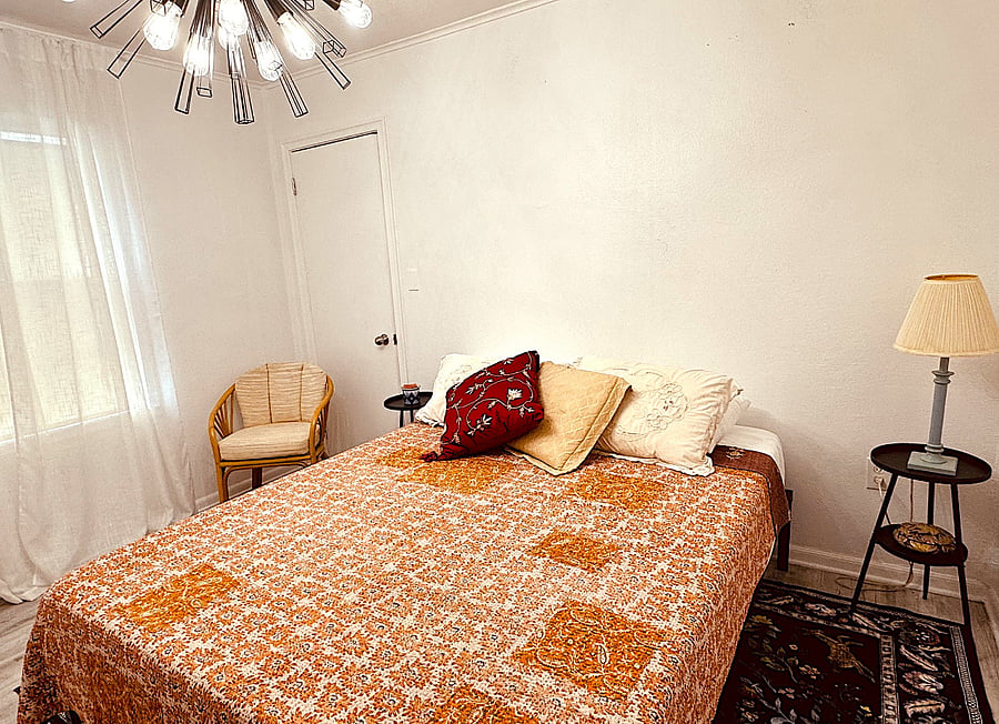 Bedroom with attached lavatory