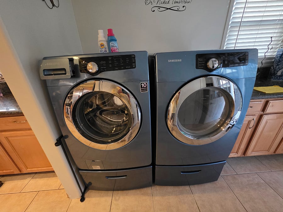 Washer and dryer.