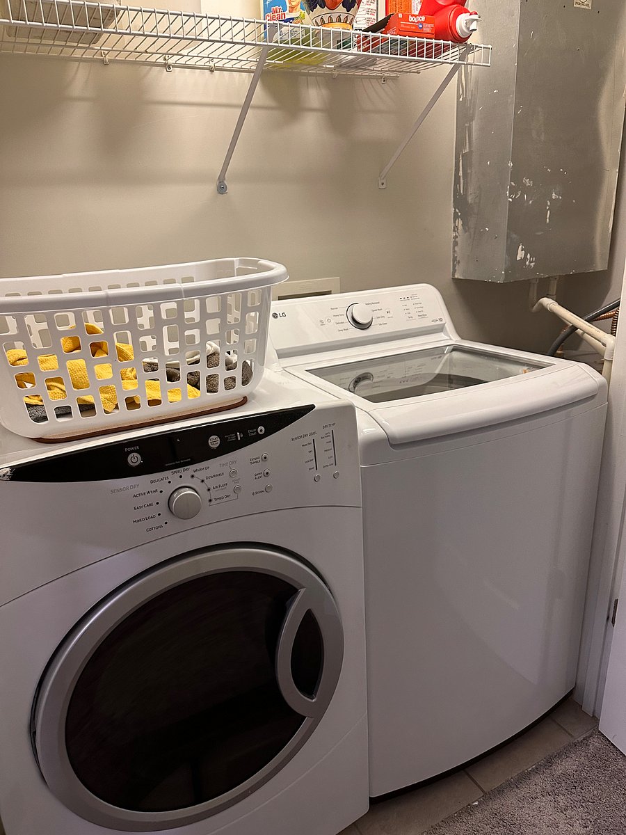 Washer and dryer in unit