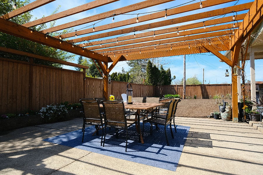 Shared Private Backyard Patio