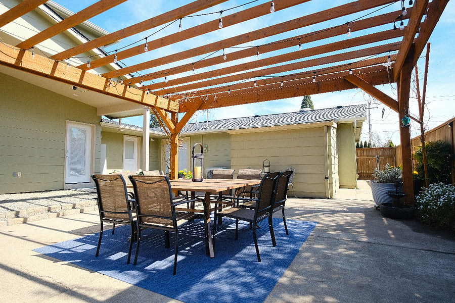 Shared Private Backyard Patio