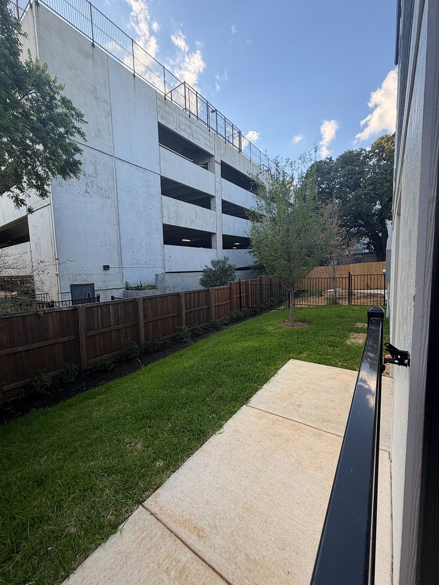 Dog park in rear of property.